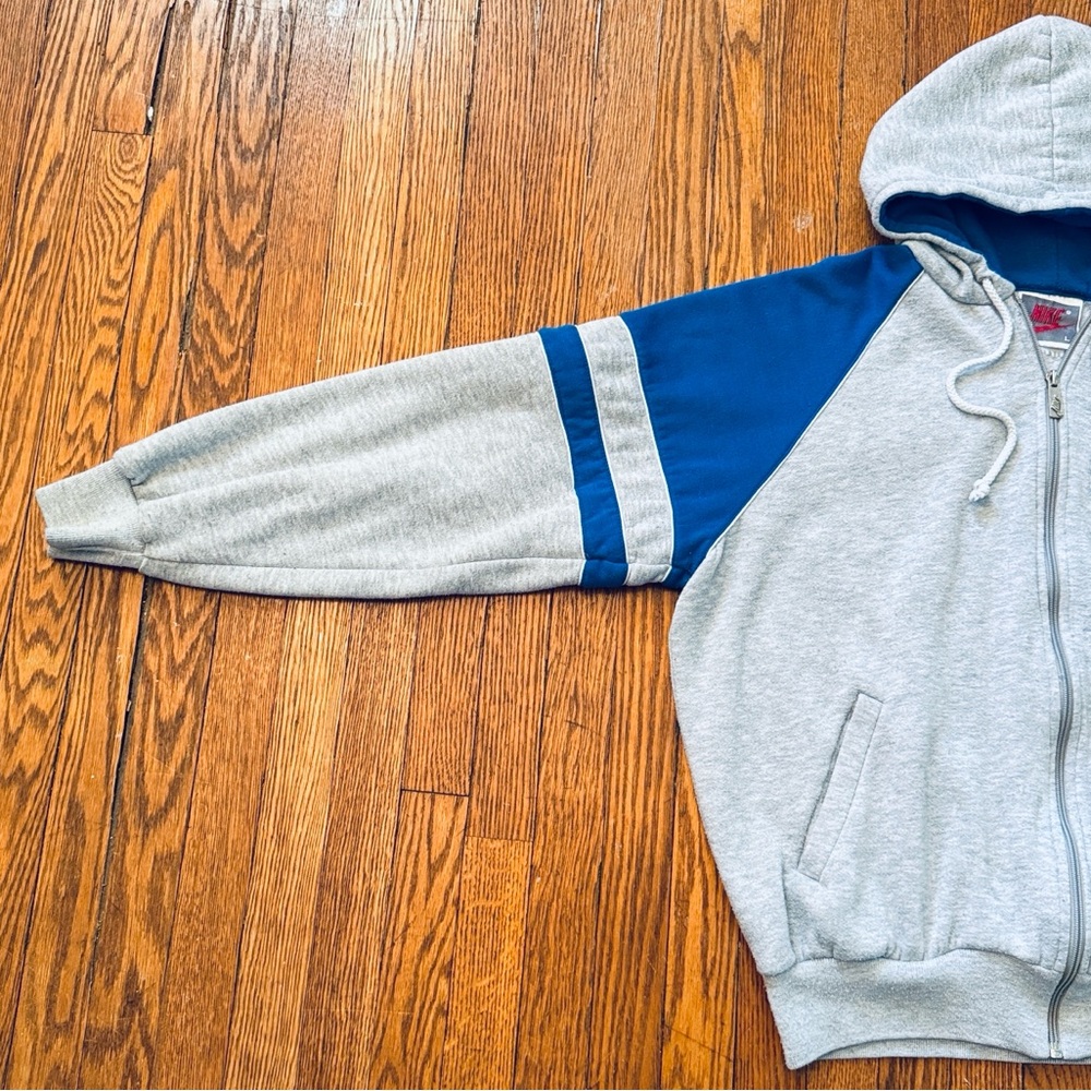 RARE 1987 Nike Vintage Zip-Up Hoodie / Hooded Sweatshirt - Picture 4 of 15